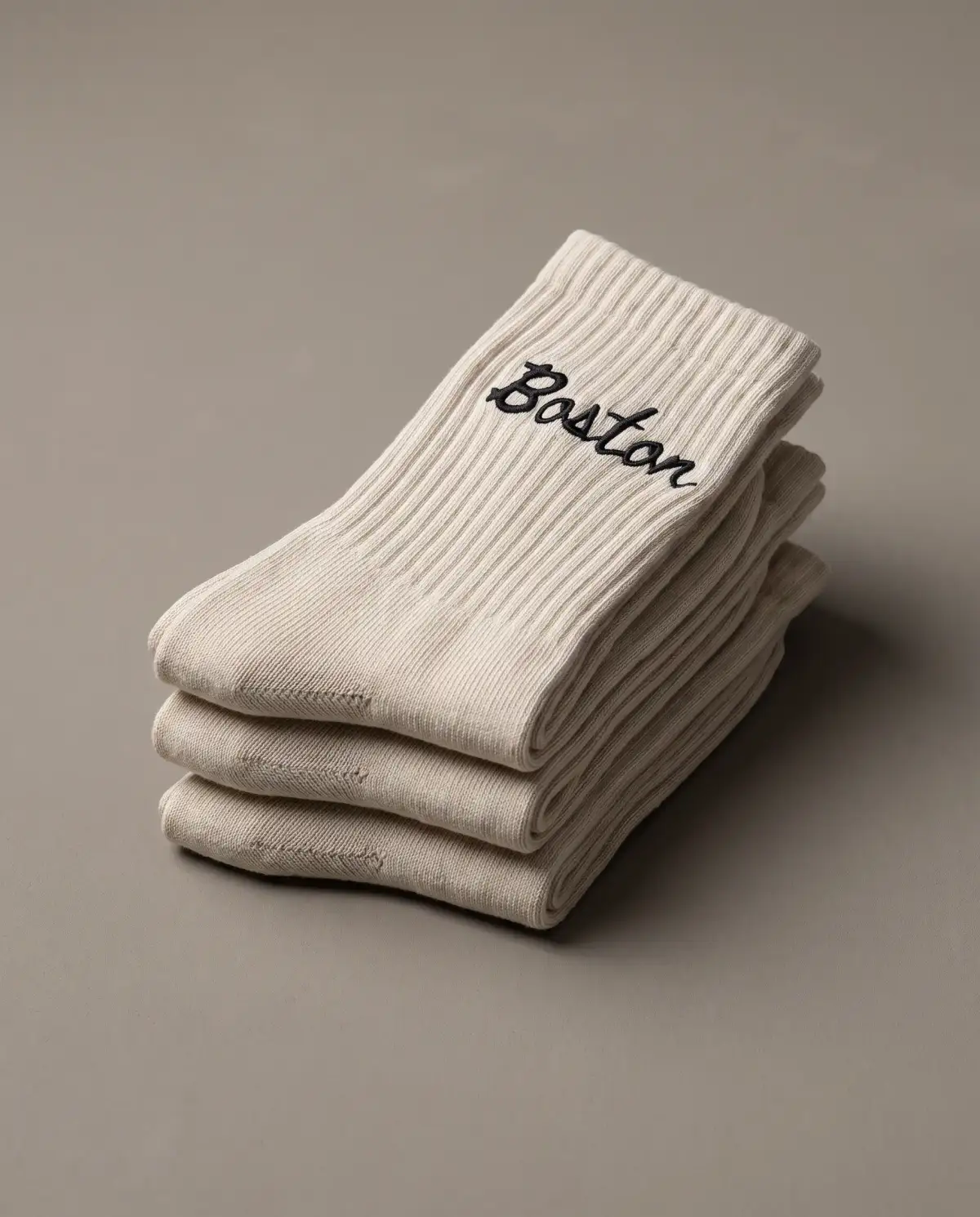 SOCK THREE PACK in BONE